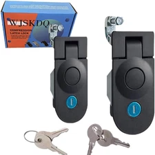 2Piece Sealed Compression Latch Flush Mount Trigger Latch Powder Coated Zinc All