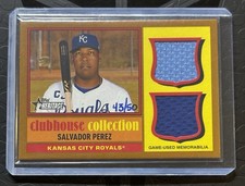 Salvador Perez 2025 Topps Heritage #CCSDR-SP Clubhouse Collection Relic Gold /50