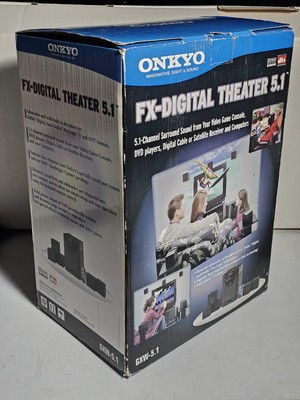 Rare- Onkyo FX-Digital Theater 5.1 GXW-5.1 Surround Sound System