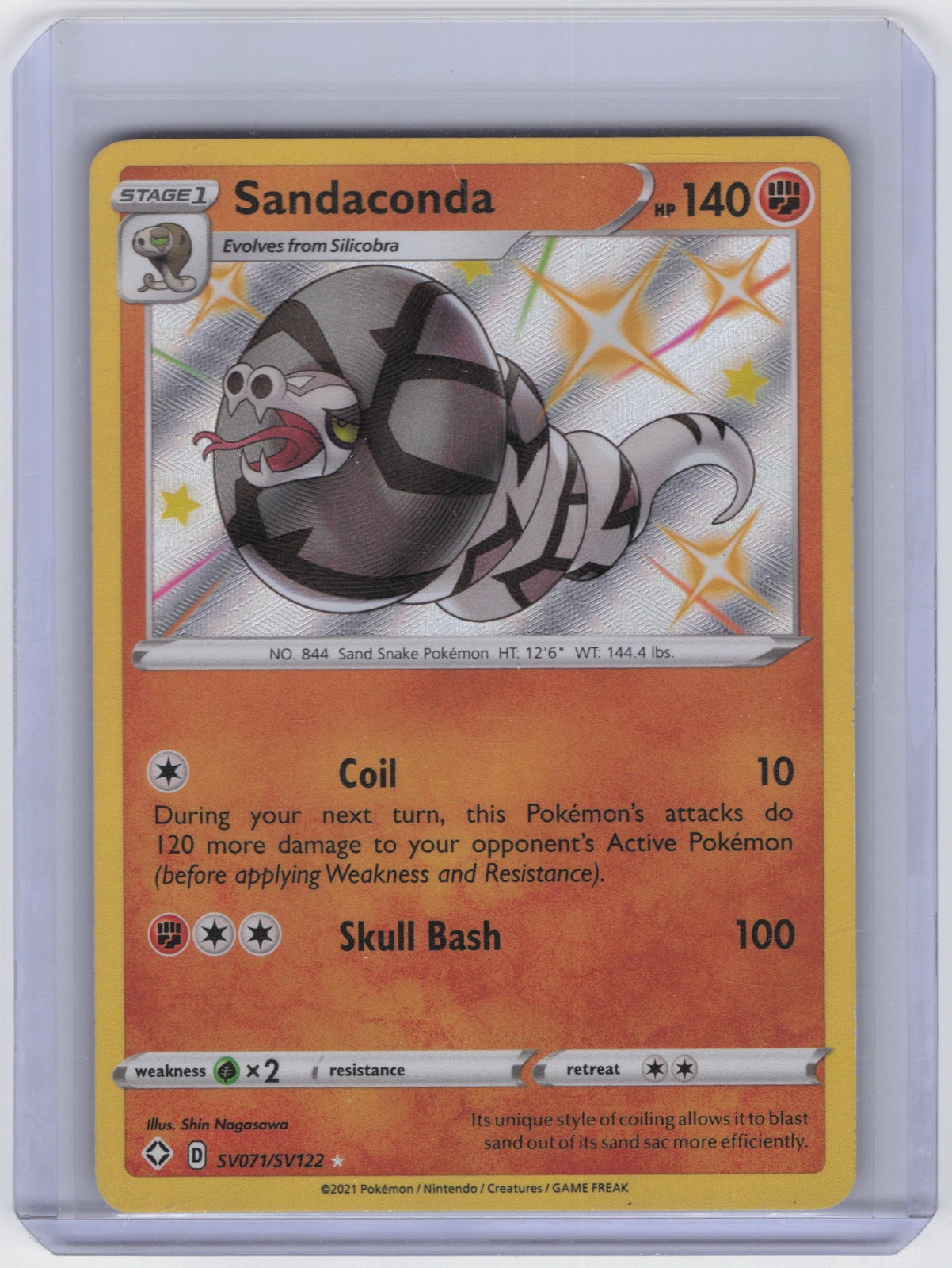 Sandaconda Shiny Holo Rare Shining Fates: Shiny Vault SV071/SV122 NM