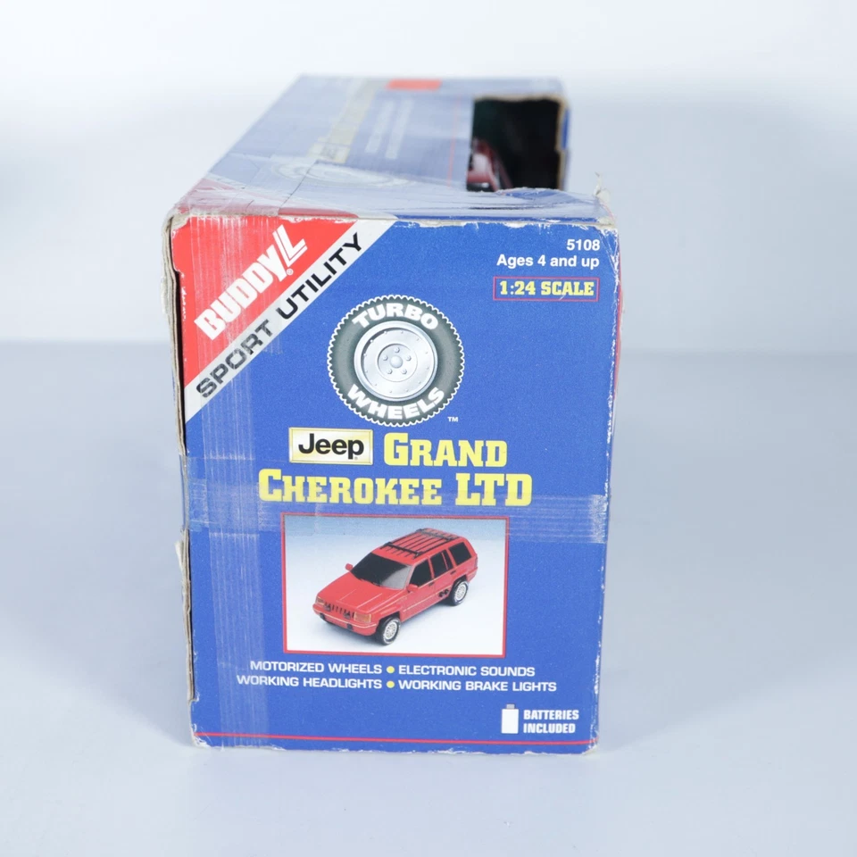 Jeep Grand Cherokee LTD 1996 1:24 batería luces de sonido ruedas #5108 leer Foto 4 de 4