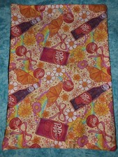 Handmade Handcrafted Dr Pepper Nap Bed Travel throw pillow 13"X9"