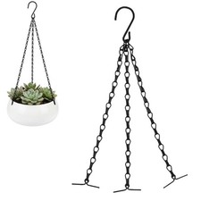 Heavy Duty Hanging Basket Chains, 3-Strand Chains for Hanging Basket Hanging