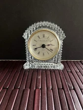 Older Imperial Crystal Mantel Clock. Excellent Condition.  