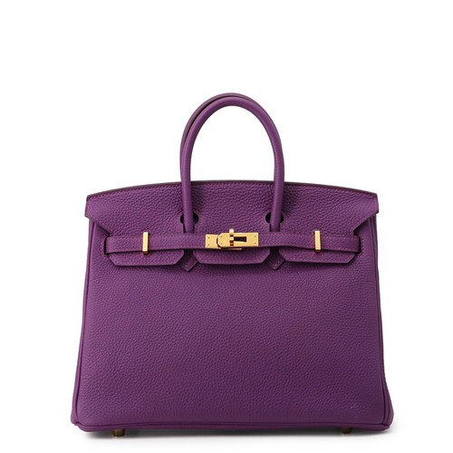 HERMES Birkin Size 25 Togo Leather Anemone