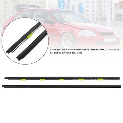 L+R Fensterglasdichtung Türleiste 72410-S03-003 für HONDA CIVIC EK 1996-2000