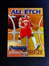 1999-00 Topps Chrome Jason Terry Rookie All-Etch Insert #AE22 (RC) Card Hawks. rookie card picture