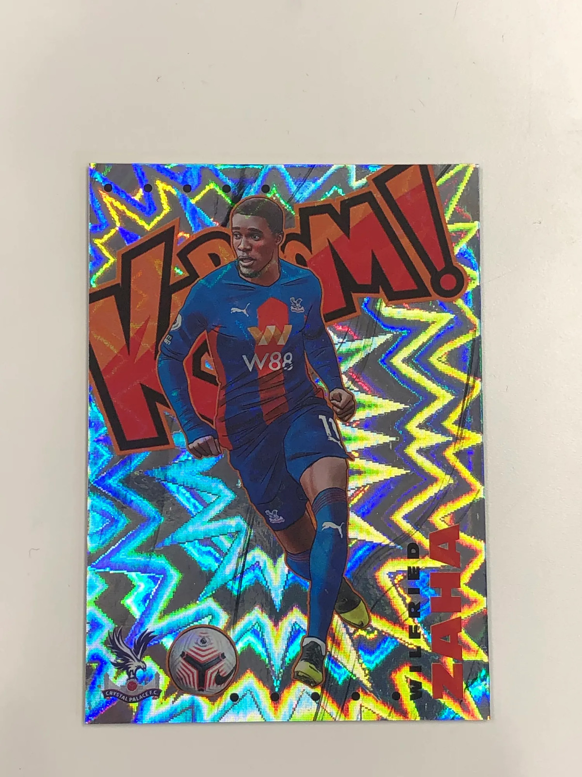 2020-21 Panini Prizm Premier League Soccer Wilfried Zaha Kaboom! #7