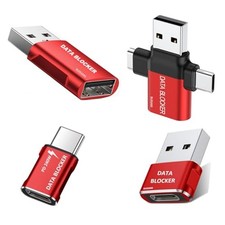 Data Blocker, USB C Data Blocker Protect Against Juice Jacking,4 Kinds