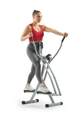 Foldable Air Walk Cross Trainer 30'' Stride Elliptical Full Body Glide Ski Motion