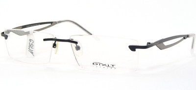 DIXIT FOX C100 Black UNIQUE RARE EYEGLASSES GLASSES RIMLESS 54-16-140mm