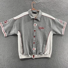 VINTAGE The Source Magazine Sweatshirt Men Large Gray Snap Hip Hop Street Wear