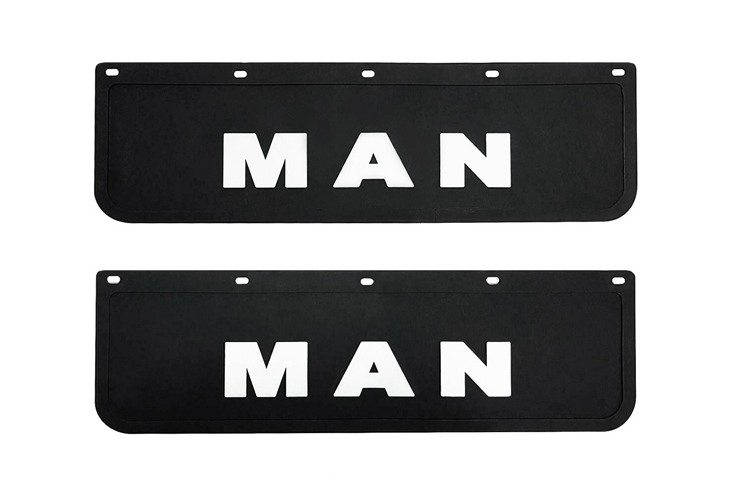 Set 2 pc Truck Mud Flaps for MAN TGX TGS TGA TGM TGL 3D Embossed 23.6x7"/60x18cm