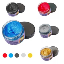 Hair Color Wax Mud Unisex DIY Temporary Hair Dye Modeling Long Lasting Style