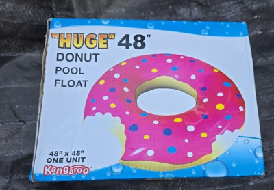 NEW Frosted Donut Tube Float Summer Waves 48X48 Inch In Box Pool