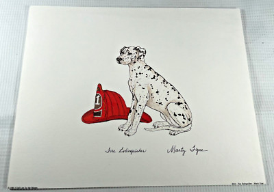 Marty Fyne Extinguisher Firehouse Fire Department Dalmatian Dog 8 x 10 Print