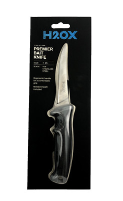 H2OX Premier Bait Knife 4 inch 420 Stainless Steel Fishing with Sheath