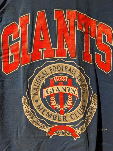 Vintage 1994 New York Giants NFL Nutmeg Blue Medium T-Shirt - Picture 2 of 7