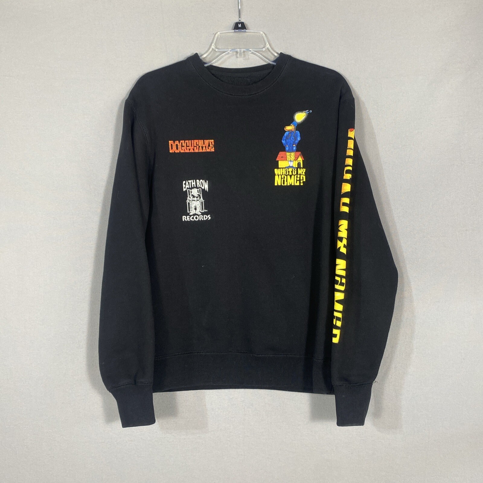 FILA Death Row Shoe Palace Snoop Dogg Doggystyle Felpa Girocollo Nero Uomo Taglia M