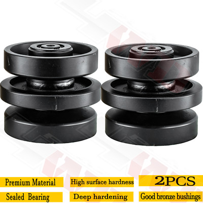 2x Bottom Roller Black For Bobcat T180 T190 T200 T590 T630 T650 T770 T320 T750.