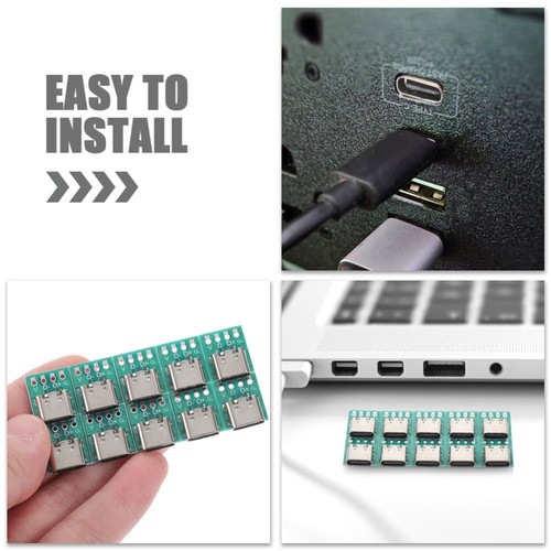 12 Pcs USB C- Splitter Board Buchse USB-C-Platine USB-C-Buchse - Bild 4 von 12