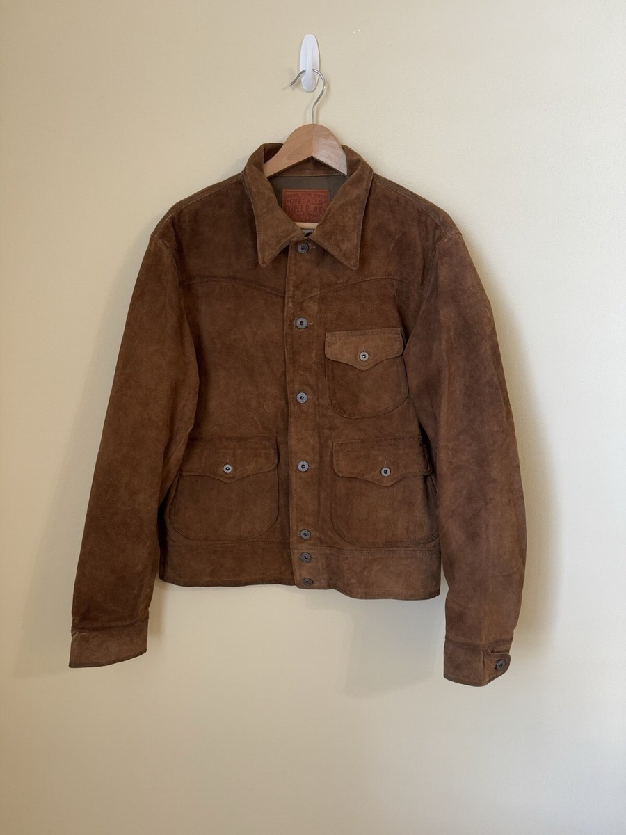 RRL Double RL Ralph Lauren Suede Roughout Alston Leather Jacket