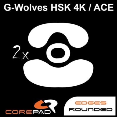 Corepad Skatez G-Wolves HSK PRO 4K ACE Ersatz Mausfüße Hyperglides PTFE Teflon