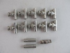 Lot of 13 BNC Adapters: Tee, F to F Connector Jack Plug RF Ham Radio