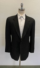 MANI BY GIORGIO ARMANI Vintage Finely Textured Virgin Wool Jacket in Black 44 R