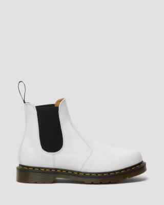 【SALE】Dr.Martens 3HOLE WHITE Dr. Martens Zavala White Leather 8 Eye Combat Boots Women's Size 9