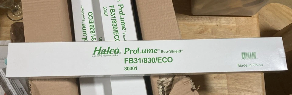 12 Halco ProLume Eco-Shield Fluorescent Lamps FB31/830/ECO T8 1 5/8" U-Bend - Image 2 of 3