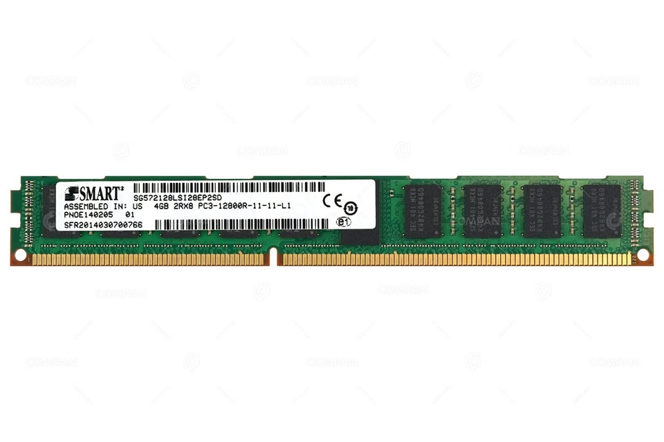 SG572128LSI28EP2SD SMART 4GB 2RX8 PC3-12800R LOW PROFILE MEMORY FOR E2700 - - Immagine 2 di 3