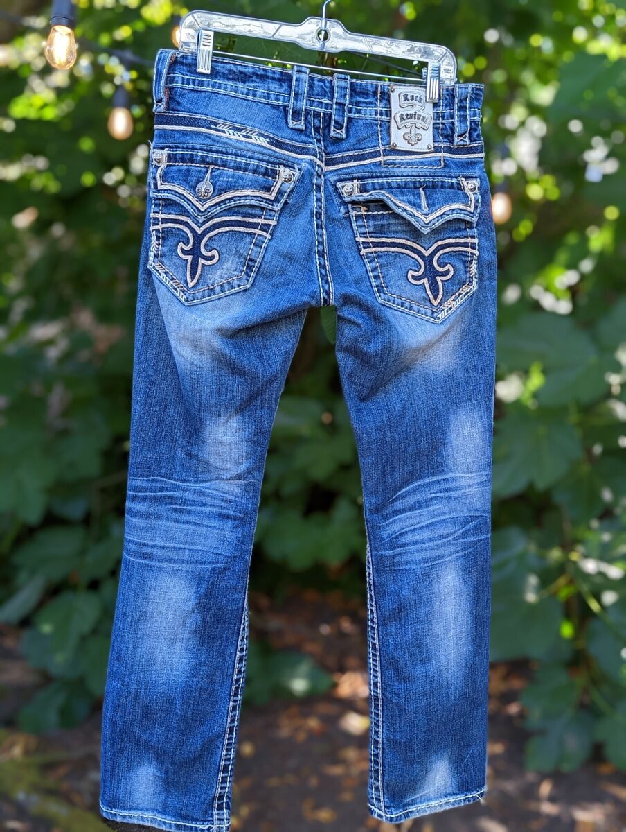 Rock Revival Jeans Benji Distressed Slim Straight Size 31 | eBay Rock Revival Jeans Benji Distressed Slim Straight Size 31 | eBay