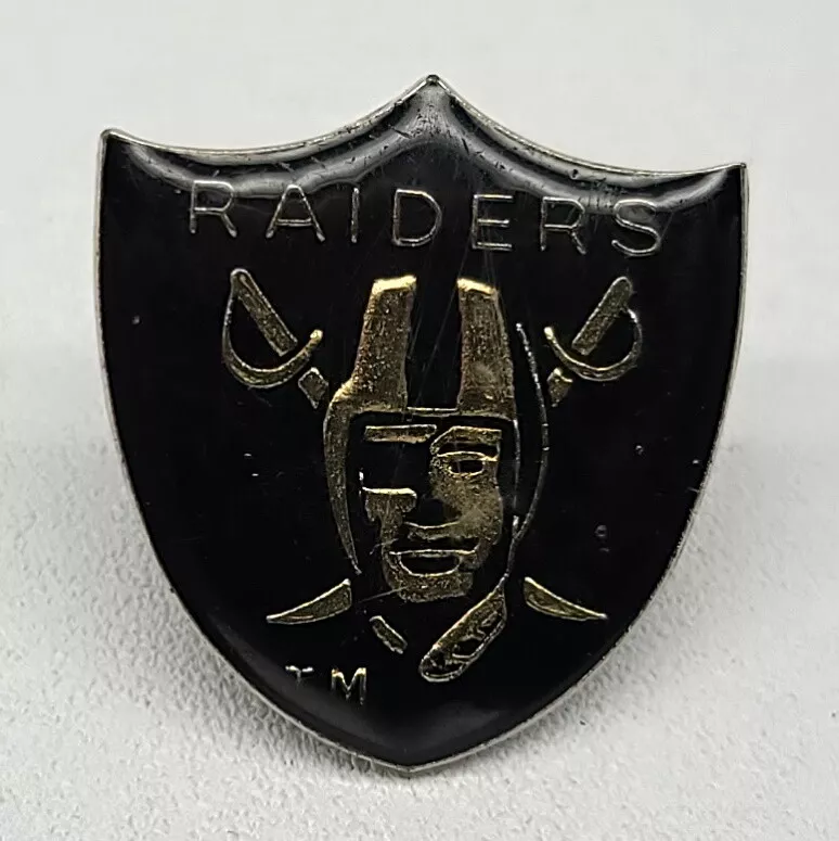 NFL Oakland Raiders Shield Logo Football Hat Lapel Jacket Pin Pinback