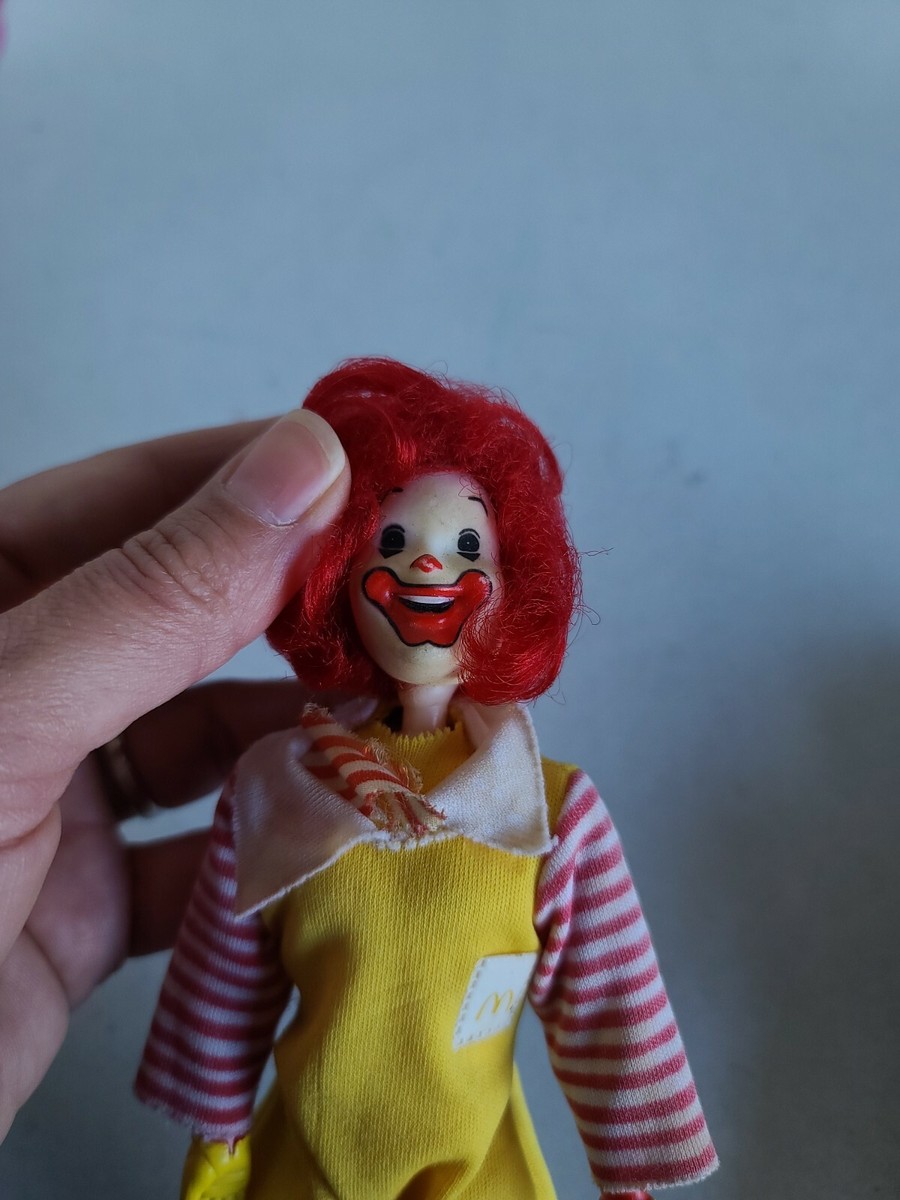Vintage McDonald's Remco Ronald McDonald And Hamburglar Dolls 1976
