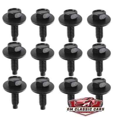 12 DOOR HINGE BOLTS! FITS 1950-70's FORD/MERCURY CAR/TRUCK COUGAR MUSTANG F100.