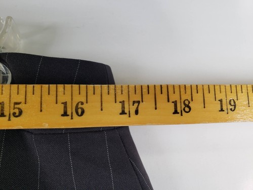 John Meyer Collection Mujer’s Talla 12 Gris Pin Rayas Falda Traje 2 PC Secretaria - Imagen 12 de 15