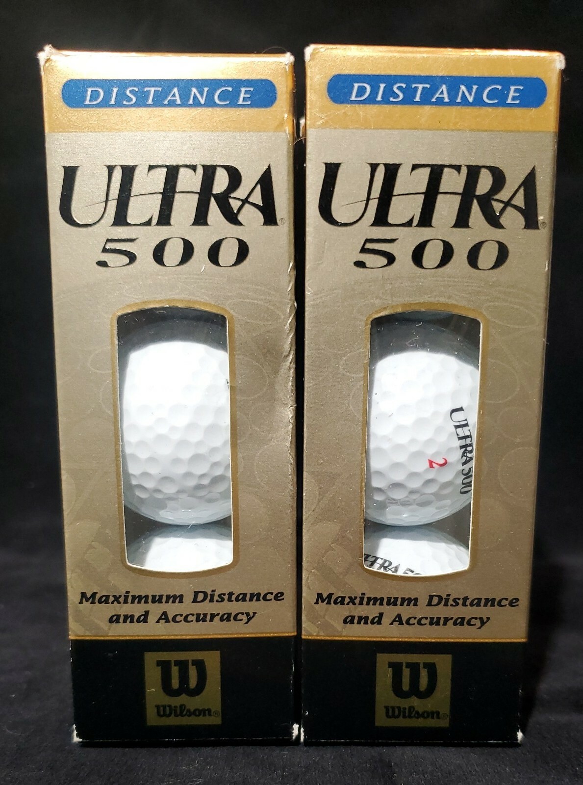 2pk (6) Wilson "Ultra 500" Distance Golf Balls Dimple Technology eBay