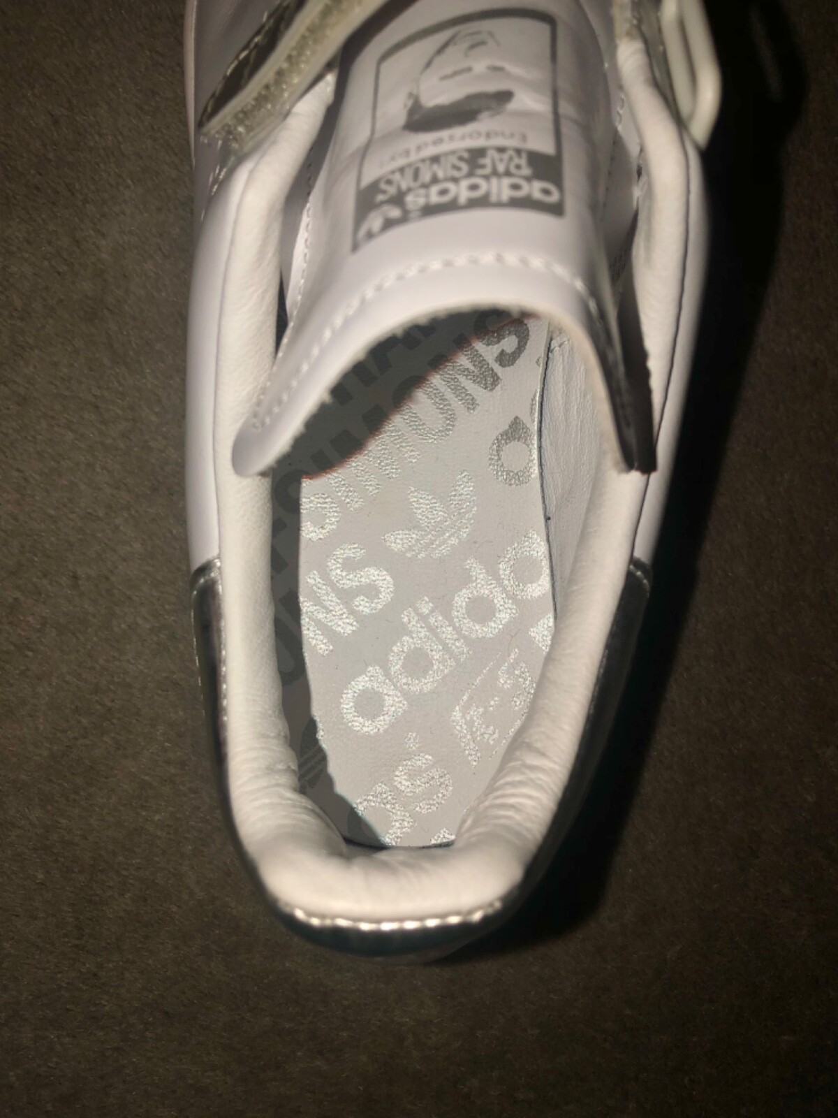 Rare Limited Edition Adidas Stan Smith x RAF Simons Strap Trainers Size UK 6 image 6