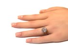 14k white gold 1.61ct VS G diamond cluster fancy ring 4.6g estate womens 7 — photo 10