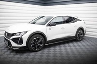 Seitenschweller Ansatz FüR Peugeot 408 Mk1 Schwarz Hochglanz Schweller