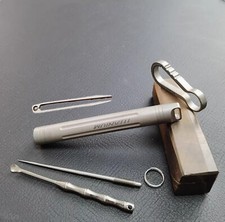 EDC Titanium Portable Outdoor Multi Tool Waterproof Pill Capsula Case Box