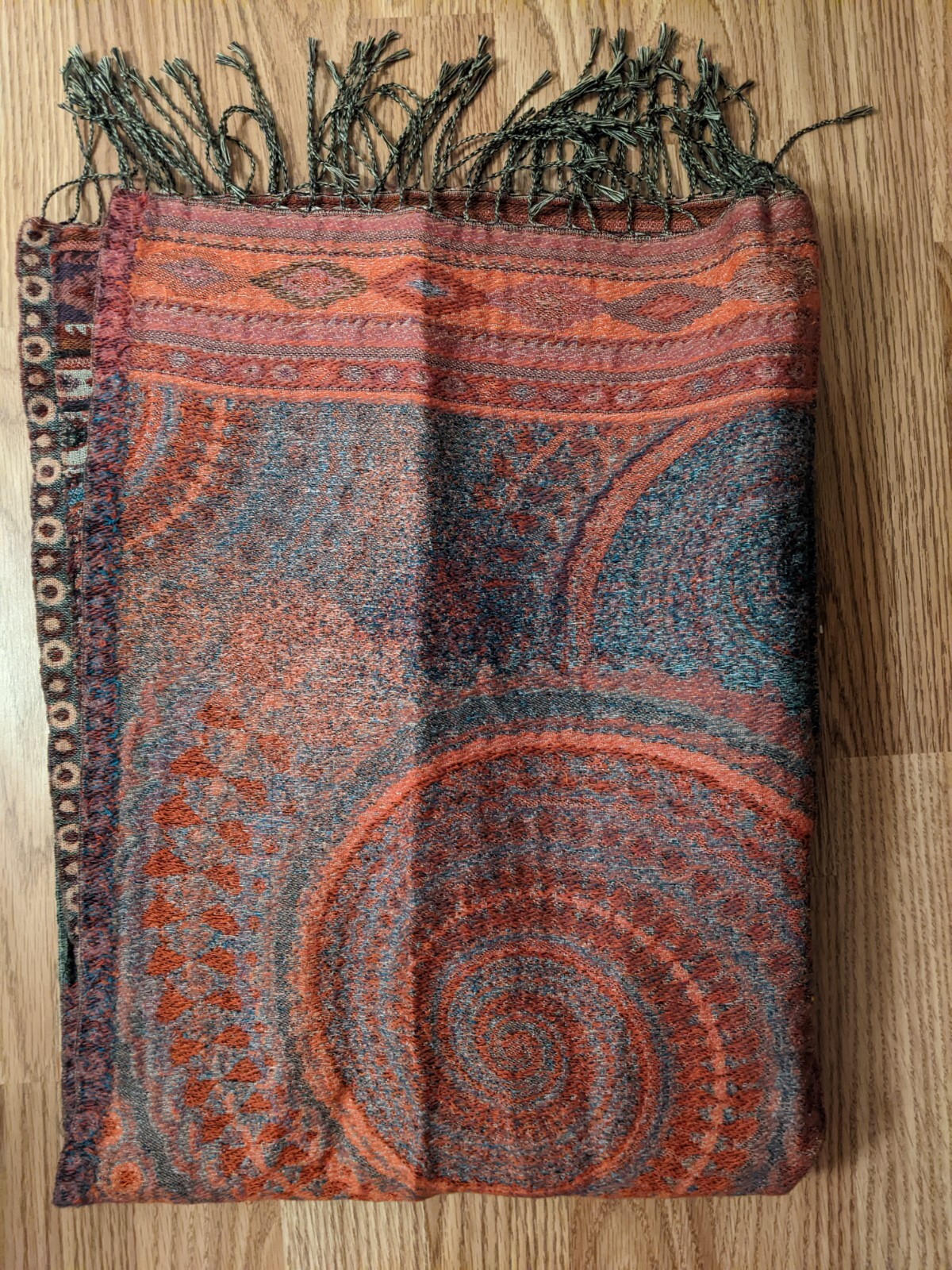 Saachi Scarf multicolored pattern - image 2