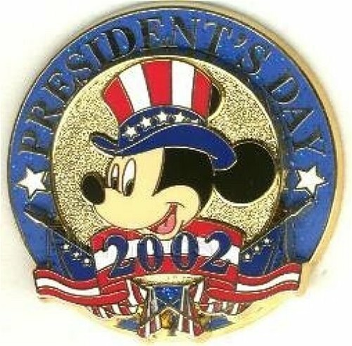OLD Patriotic Disney pin 12 Months of Magic Mickey Mouse President Day Uncle Sam - Picture 2 of 2