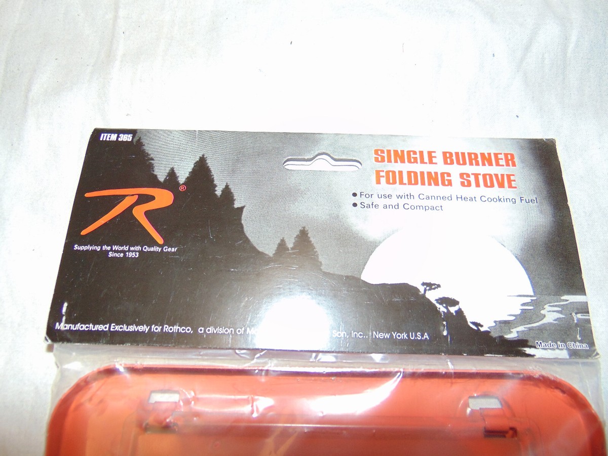 New Rothko #365 Orange Single Burner Camping Folding Stove | eBay