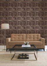Image of Fine Decor/Arthouse Rustic Wood 3D Effect Panel Wallpaper 10m 4 Colours