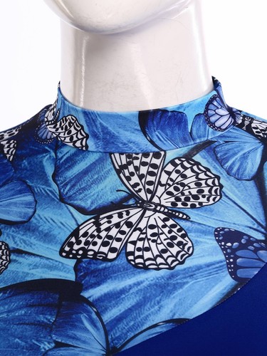 Women Lyrical Dance Dresses Tunic Liturgical Dancewear Patchwork Print Costume - Picture 11 of 68