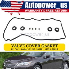 Engine Valve Cover Gasket Seal Set For 2010-2017 Toyota Camry 2.5L 11213-36020