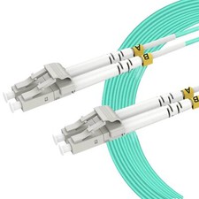 5Pack 5m/16ft OM3 LC to LC Multimode Fiber Patch Cable, Fiber Optic Cable LC ...