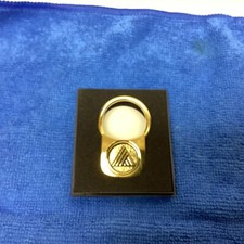 Vintage special boxed brass key chain. heavy feel